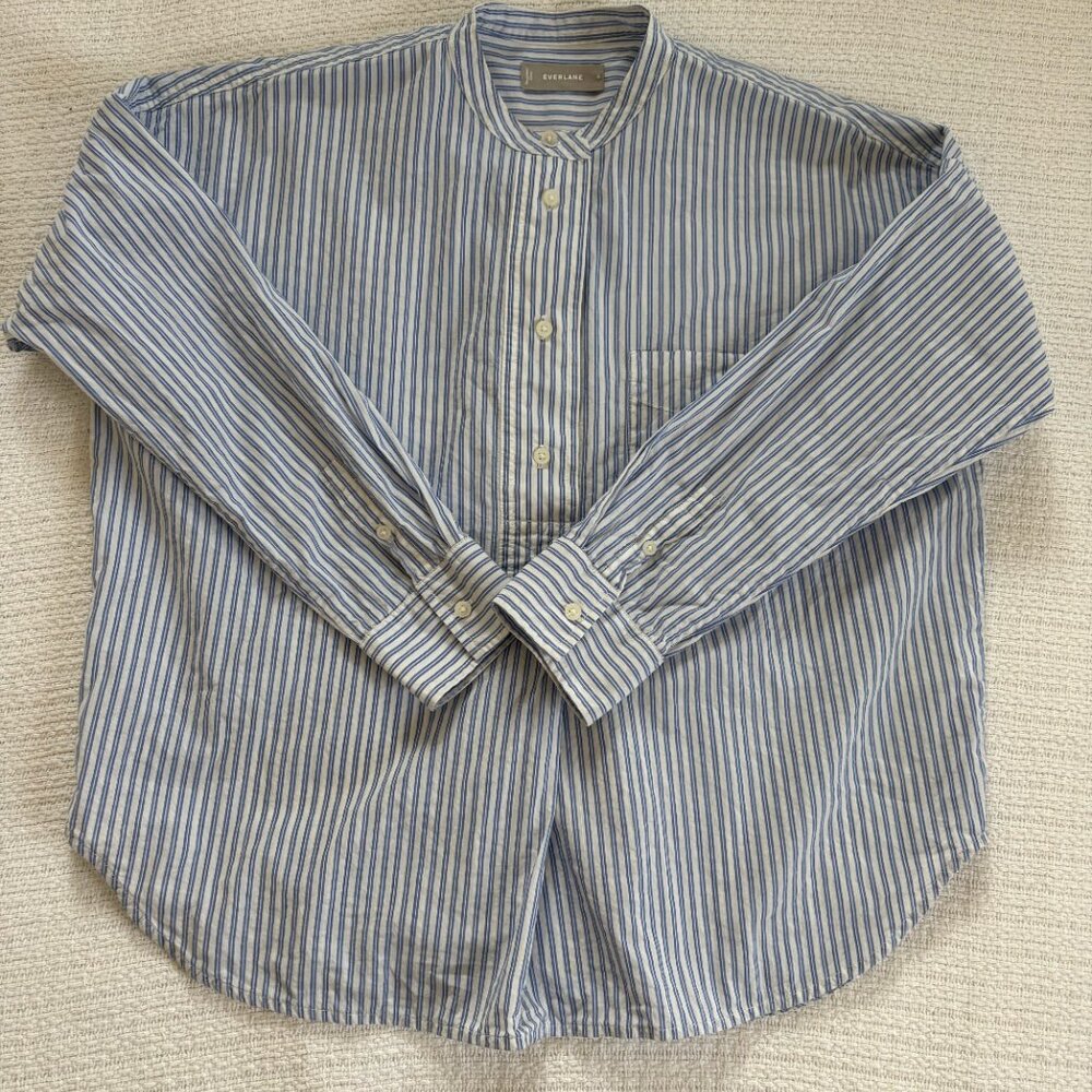 Everlane Women's Half Button Popover Shirt, size 4